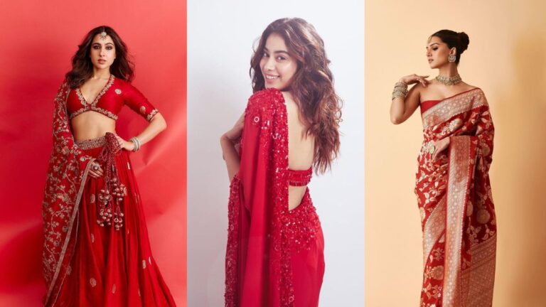 Chaitra Navratri 2024 Day 1: Stunning Red Colour Outfits Inspired By Bollywood Celebrities