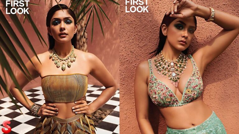 Mrunal Thakur latest photoshoot for First look magazine cover